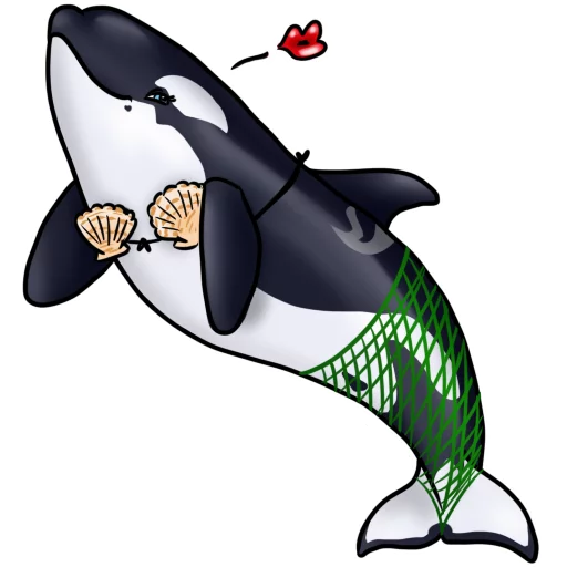 💋 Стикер «Orcas» для Telegram