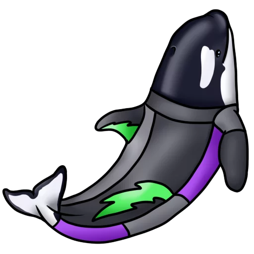 🏊 Стикер «Orcas» для Telegram
