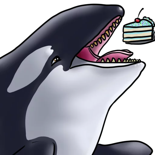 🍰 Стикер «Orcas» для Telegram