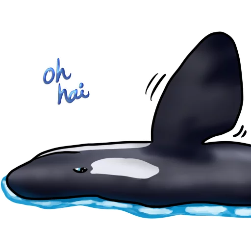 👋 Стикер «Orcas» для Telegram