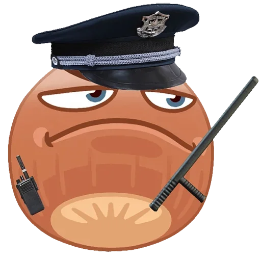 👮‍♀️ Стикер «Справедливый орех» для Telegram