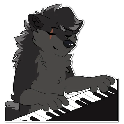 🎹 Стикер «Mery» для Telegram
