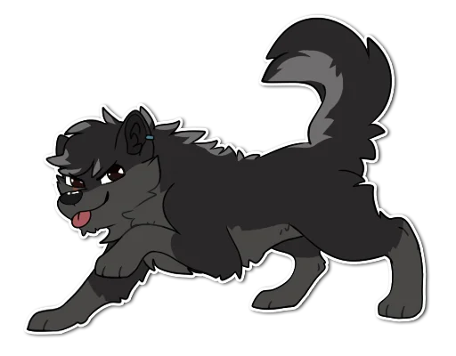 🐺 Стикер «Mery» для Telegram