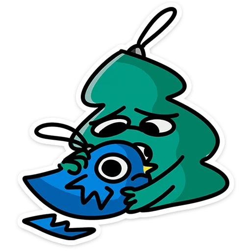 🎄 Стикер «Блестяхи» для Telegram