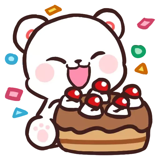 🥳 Стикер «Milk&;s Daily Life» для Telegram