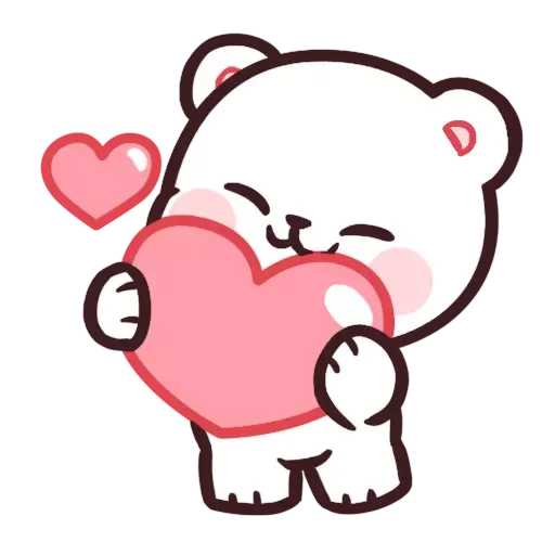 ❤️ Стикер «Milk&;s Daily Life» для Telegram