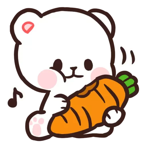 🤤 Стикер «Milk&;s Daily Life» для Telegram
