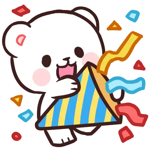 🥳 Стикер «Milk&;s Daily Life» для Telegram