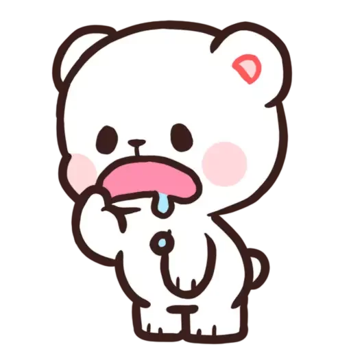 🤤 Стикер «Milk&;s Daily Life» для Telegram