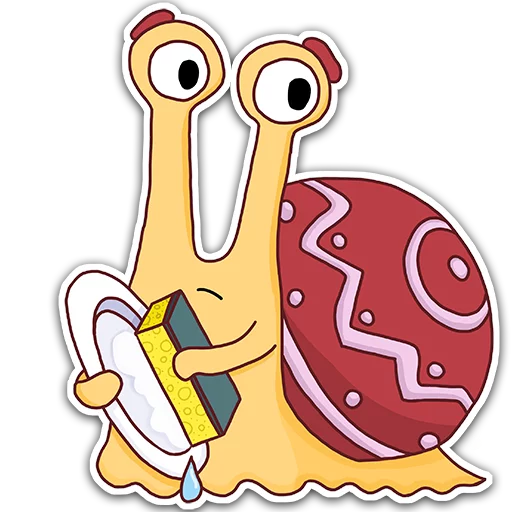 😕 Стикер «Oscar the snail» для Telegram