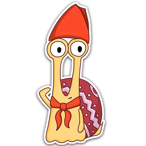 👌 Стикер «Oscar the snail» для Telegram
