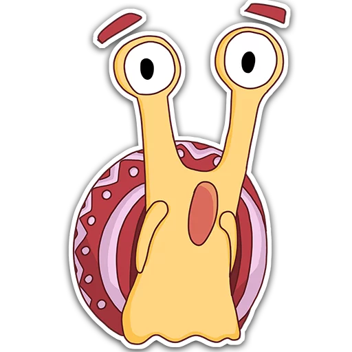 😱 Стикер «Oscar the snail» для Telegram