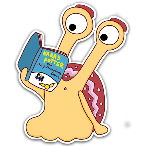📚 Стикер «Oscar the snail» для Telegram