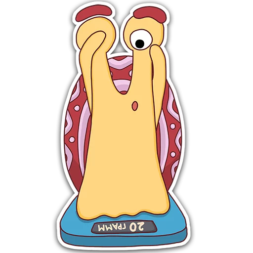 😨 Стикер «Oscar the snail» для Telegram