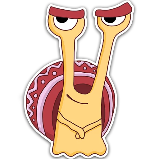 😏 Стикер «Oscar the snail» для Telegram