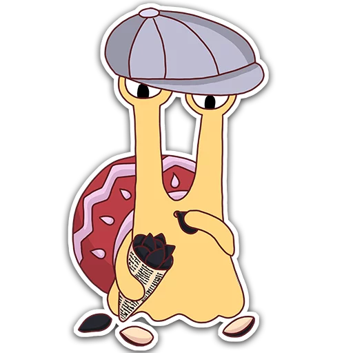 🐌 Стикер «Oscar the snail» для Telegram