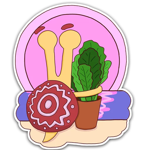 👫 Стикер «Oscar the snail» для Telegram