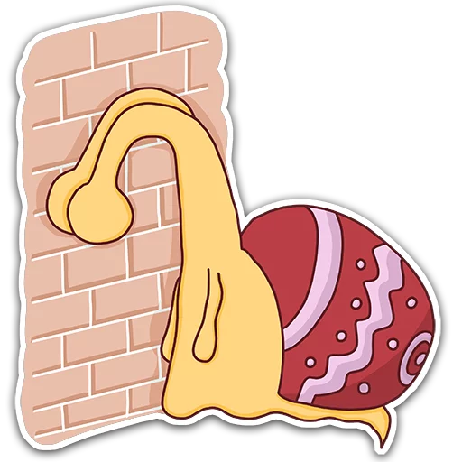 😓 Стикер «Oscar the snail» для Telegram
