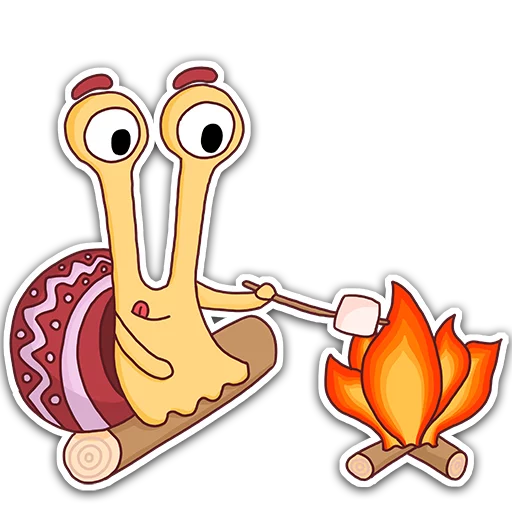😋 Стикер «Oscar the snail» для Telegram