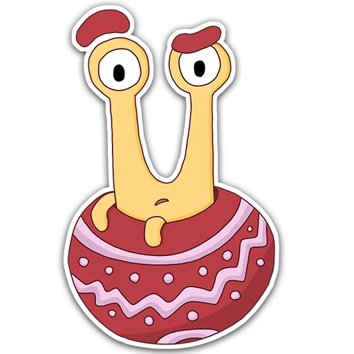 😐 Стикер «Oscar the snail» для Telegram