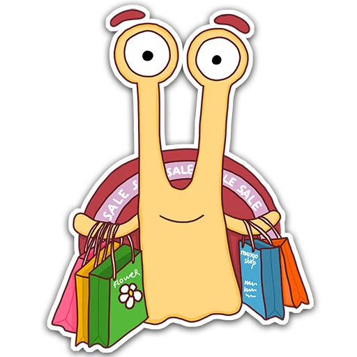 💄 Стикер «Oscar the snail» для Telegram