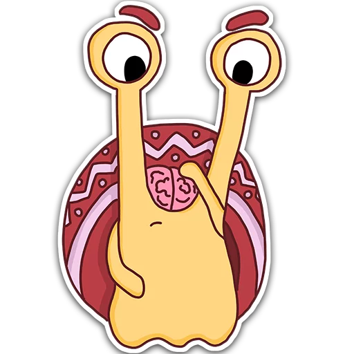 🤔 Стикер «Oscar the snail» для Telegram