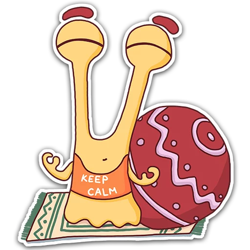 😌 Стикер «Oscar the snail» для Telegram