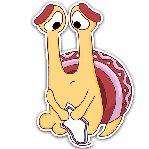 😓 Стикер «Oscar the snail» для Telegram