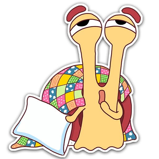 😴 Стикер «Oscar the snail» для Telegram