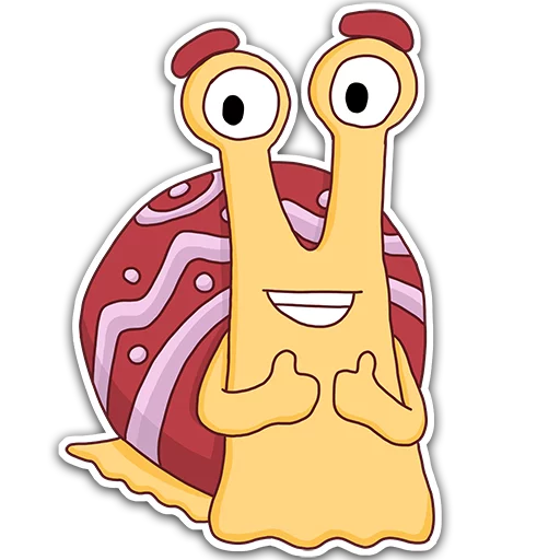 👍 Стикер «Oscar the snail» для Telegram
