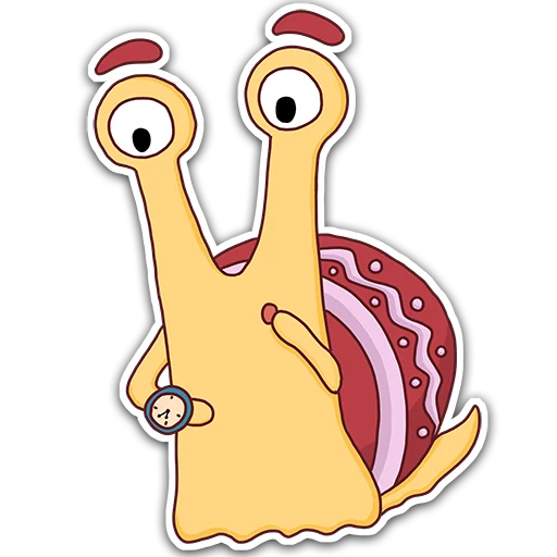 ⌚️ Стикер «Oscar the snail» для Telegram