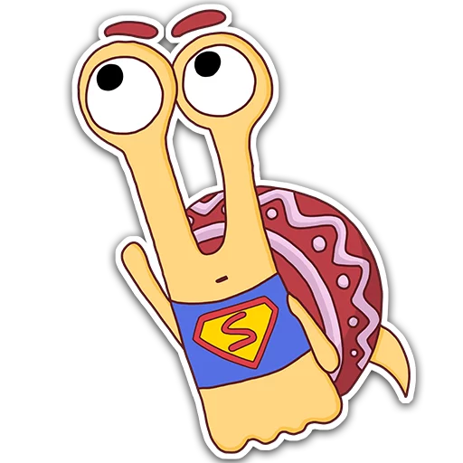 👊 Стикер «Oscar the snail» для Telegram