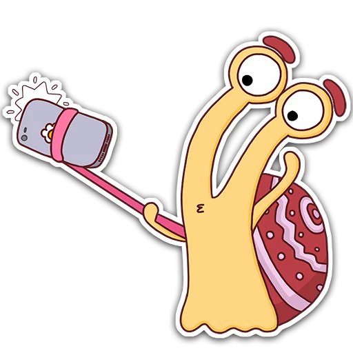 📸 Стикер «Oscar the snail» для Telegram