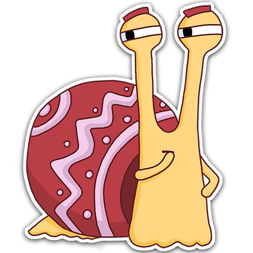 😒 Стикер «Oscar the snail» для Telegram