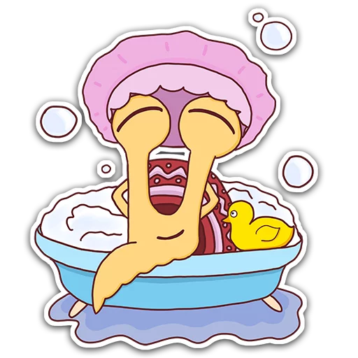 💆 Стикер «Oscar the snail» для Telegram