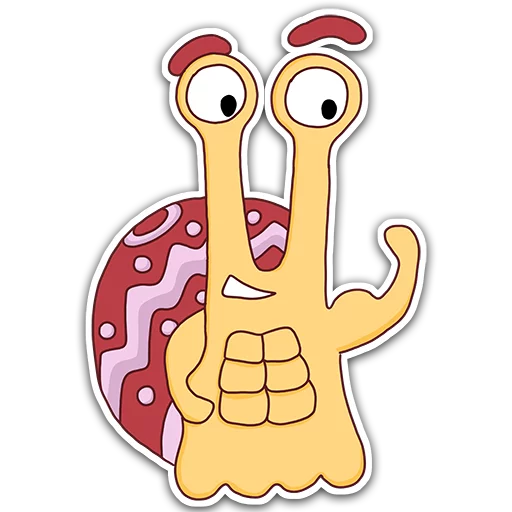 💪 Стикер «Oscar the snail» для Telegram