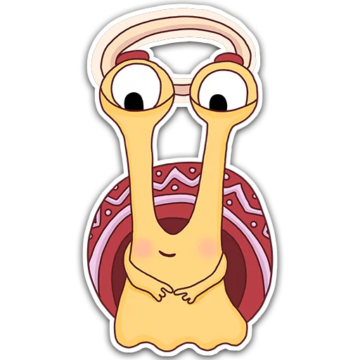 😇 Стикер «Oscar the snail» для Telegram
