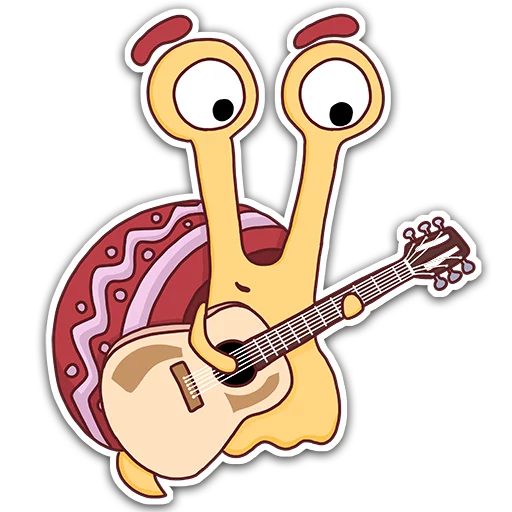 🎸 Стикер «Oscar the snail» для Telegram
