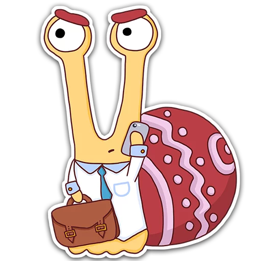 💼 Стикер «Oscar the snail» для Telegram