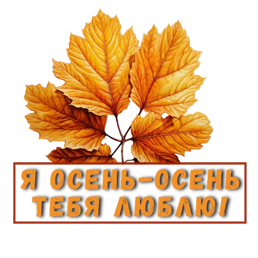 🌸 Стикер «Осеннее настроение» для Telegram