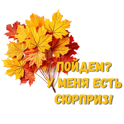 🌸 Стикер «Осеннее настроение» для Telegram