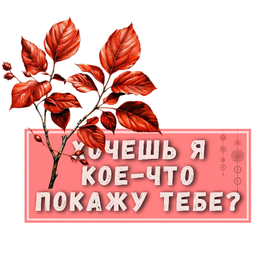 🌸 Стикер «Осеннее настроение» для Telegram