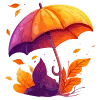 🌂 Эмодзи «осень 3» для Telegram