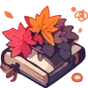 Стикер 31 📖📖🕯🕯🖤🤍🧡