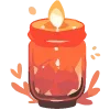 Стикер 17 📖📖🕯🕯🖤🤍🧡