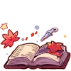 Стикер 29 📖📖🕯🕯🖤🤍🧡