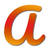 🍁 Эмодзи «Красно-оранжевые буквы» для Telegram
