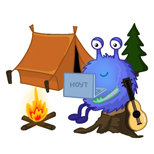 🏕 Стикер «Онлайн-Школа№1» для Telegram