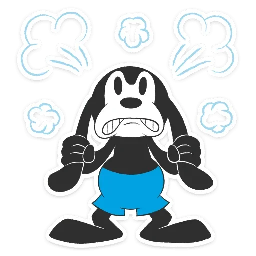 😤 Стикер «Кролик Освальд» для Telegram