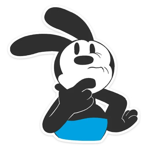 🤔 Стикер «Кролик Освальд» для Telegram